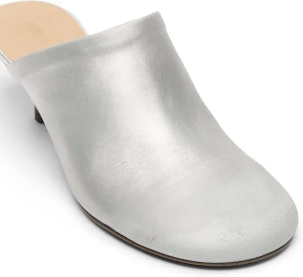 Marsèll Spilla 45mm laminated leather mules Grey