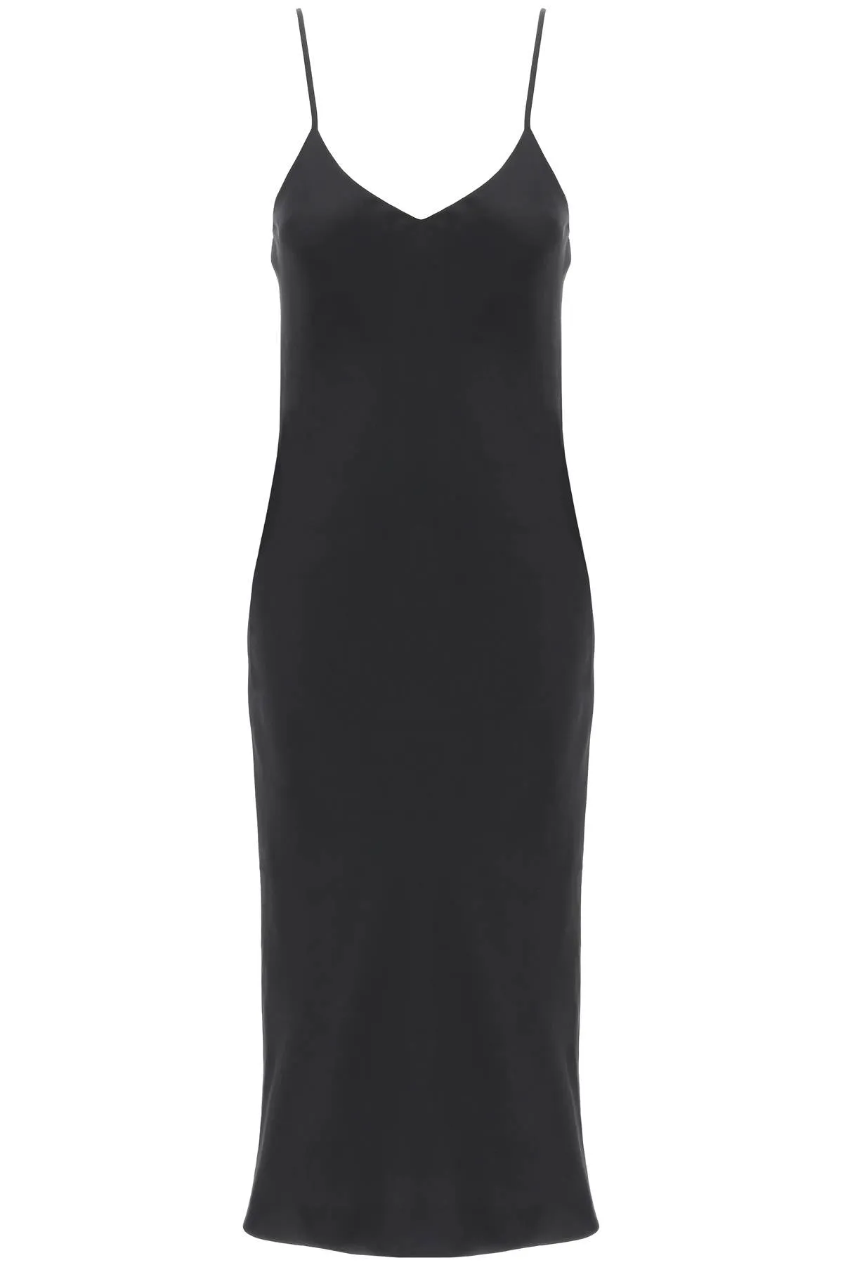 midi crêpe slip dress