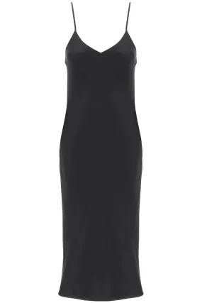 midi crêpe slip dress