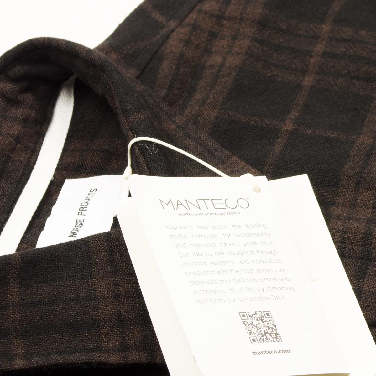 Norse Projects - Algot Relaxed Wool Check Shirt - Espresso