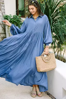 Nothing But The Best Blue Maxi Dress