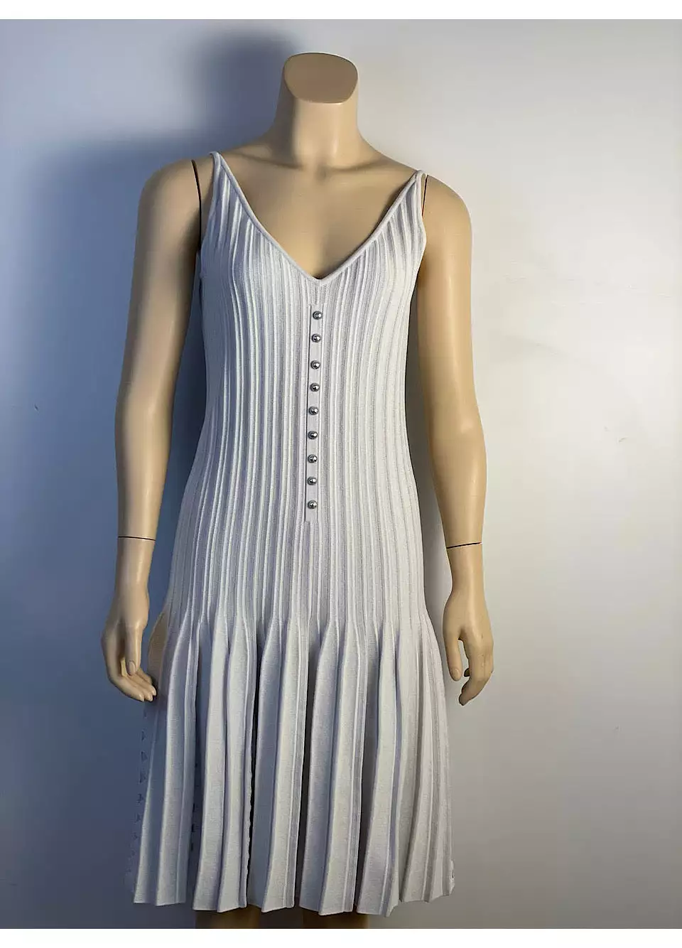 NWT Chanel 12P 2012 Spring Light Blue Summer Dress FR 36 US 4