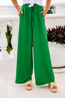 On My Heart Kelly Green Wide Leg Pants