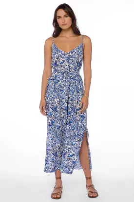 Page Blue Paisley Dress