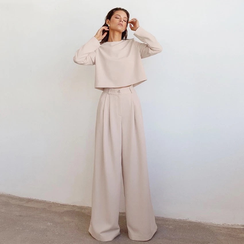 Palazzo Pants and Top Mujar Set