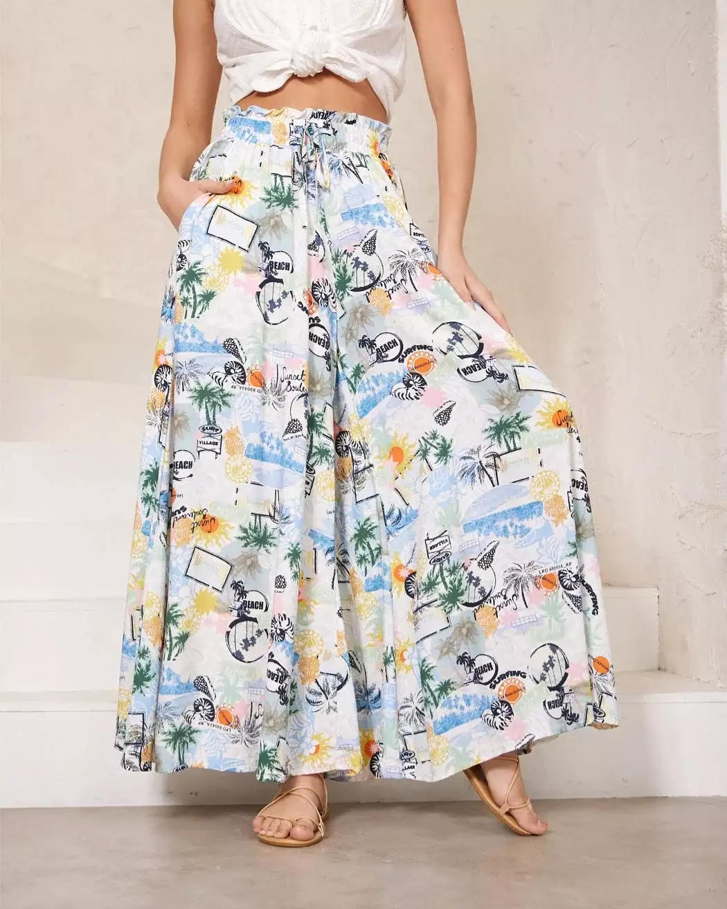 Palazzo Pants - Beachside