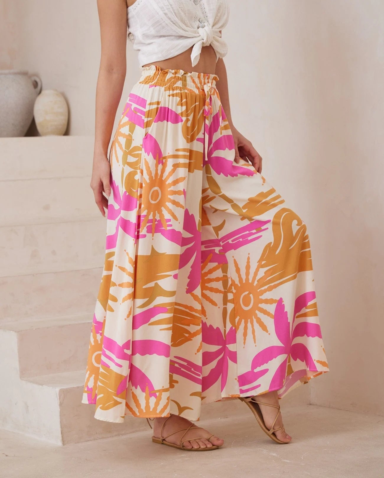 Palazzo Pants - Fuscia Sunset