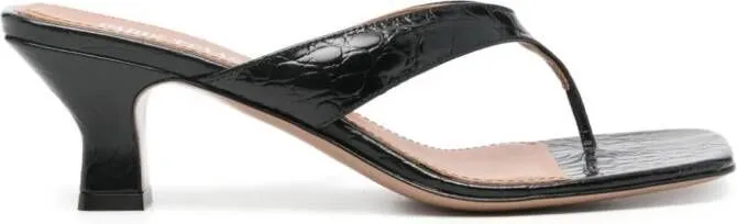 Paris Texas Portofino 60mm leather mules Black