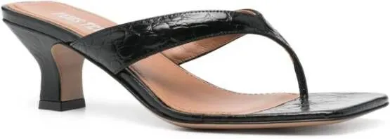 Paris Texas Portofino 60mm leather mules Black