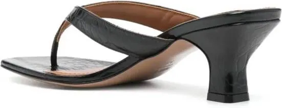 Paris Texas Portofino 60mm leather mules Black