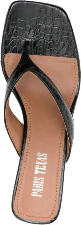 Paris Texas Portofino 60mm leather mules Black