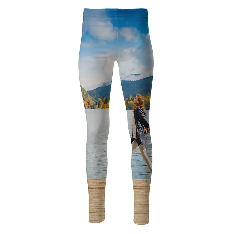 Personalised Leggings. Custom High Waisted Leggings.