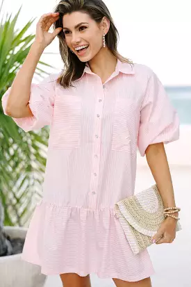 Pinch: Main Squeeze Pink Striped Dress