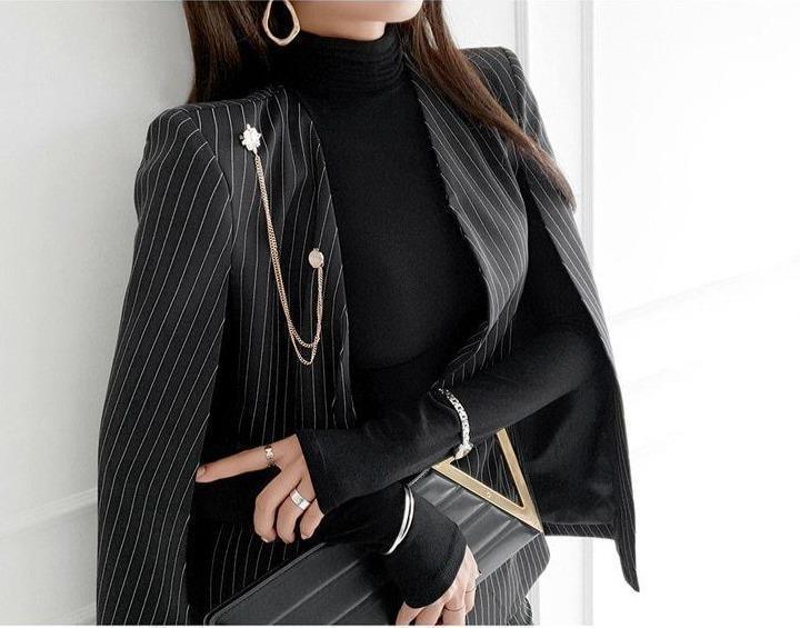 Pinstripes Temperamental Pantsuit