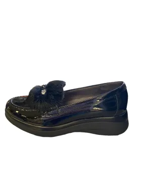 Pitillos Wedge Slip on Shoe Black