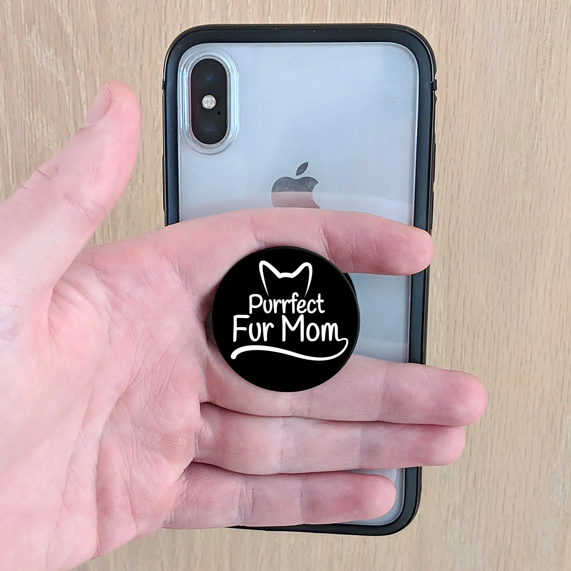 Purrfect Fur Mom Phone Grip