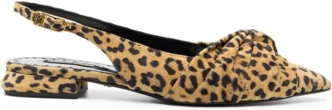 Roberto Cavalli Le Pettegole leopard-print mules Brown