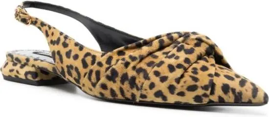 Roberto Cavalli Le Pettegole leopard-print mules Brown