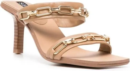 Senso Mikayla 80mm chain-link mules Brown