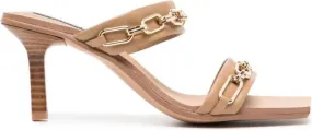 Senso Mikayla 80mm chain-link mules Brown