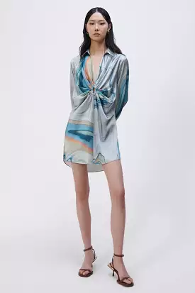 SIMKHAI Roma Satin Mini Dress