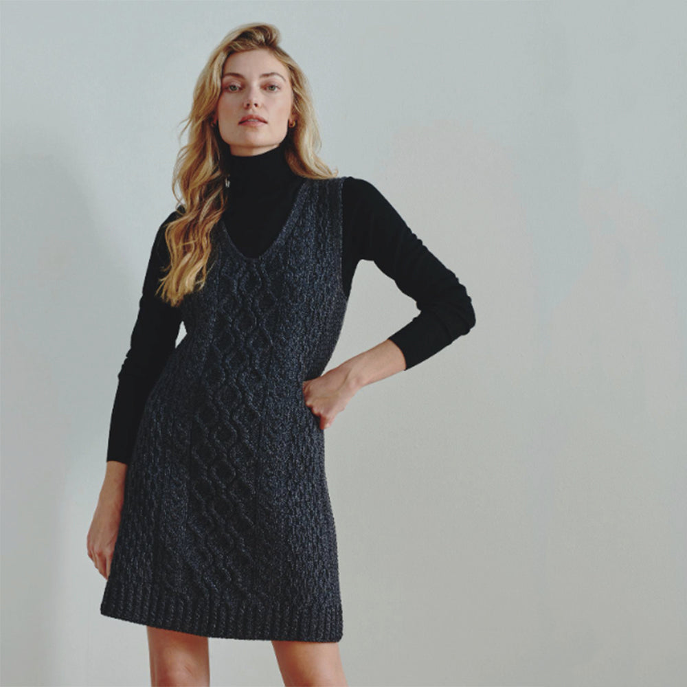 Sleeveless Aran Knitted Dress