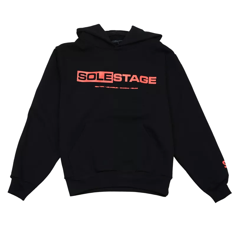 Solestage Box Logo Hoodie black