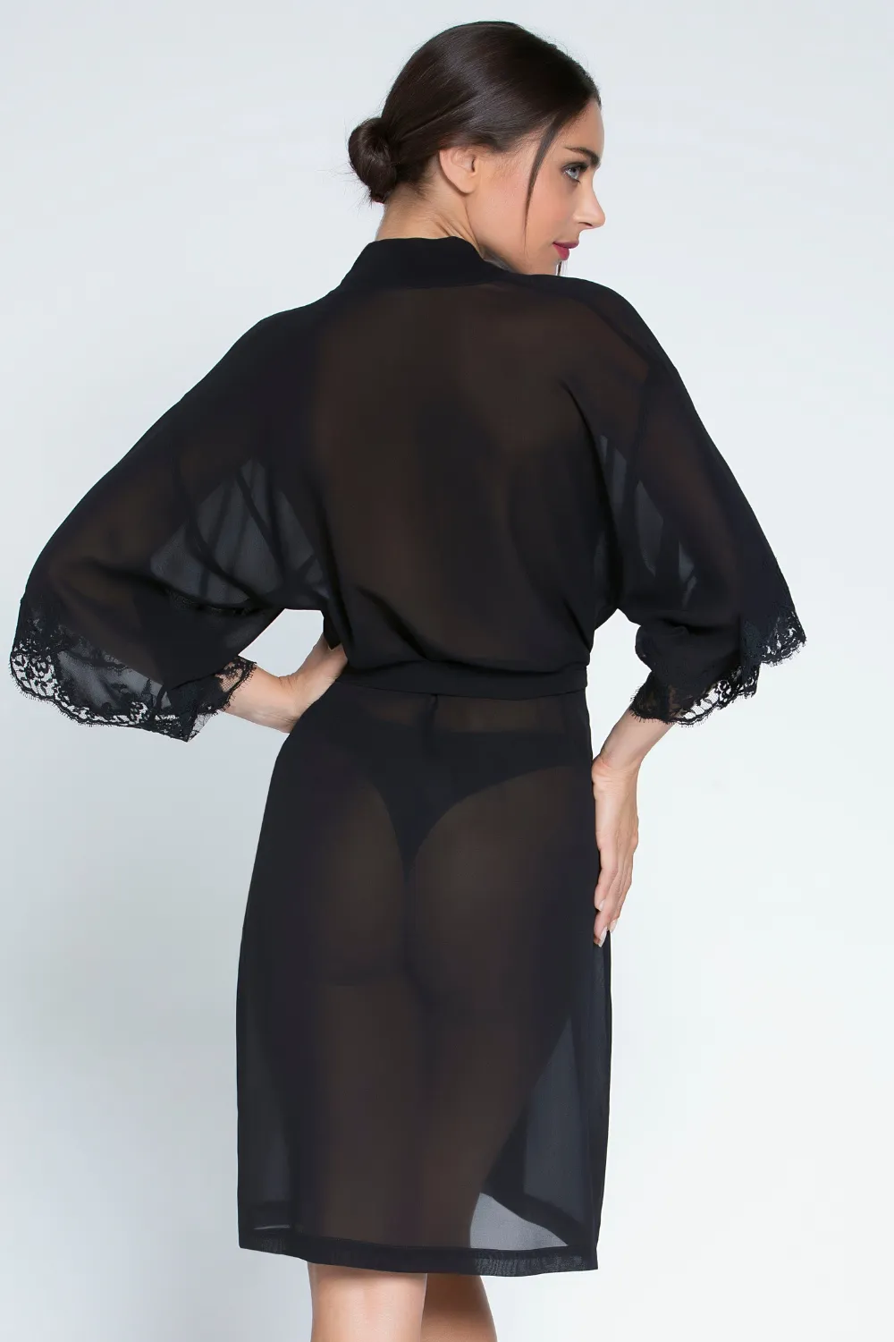 Splendeur Soie Mid Length Sheer Robe