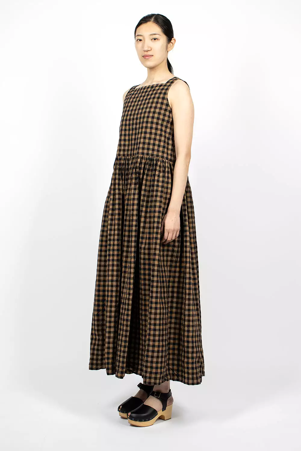 Square Neck Dress Black/Colonial