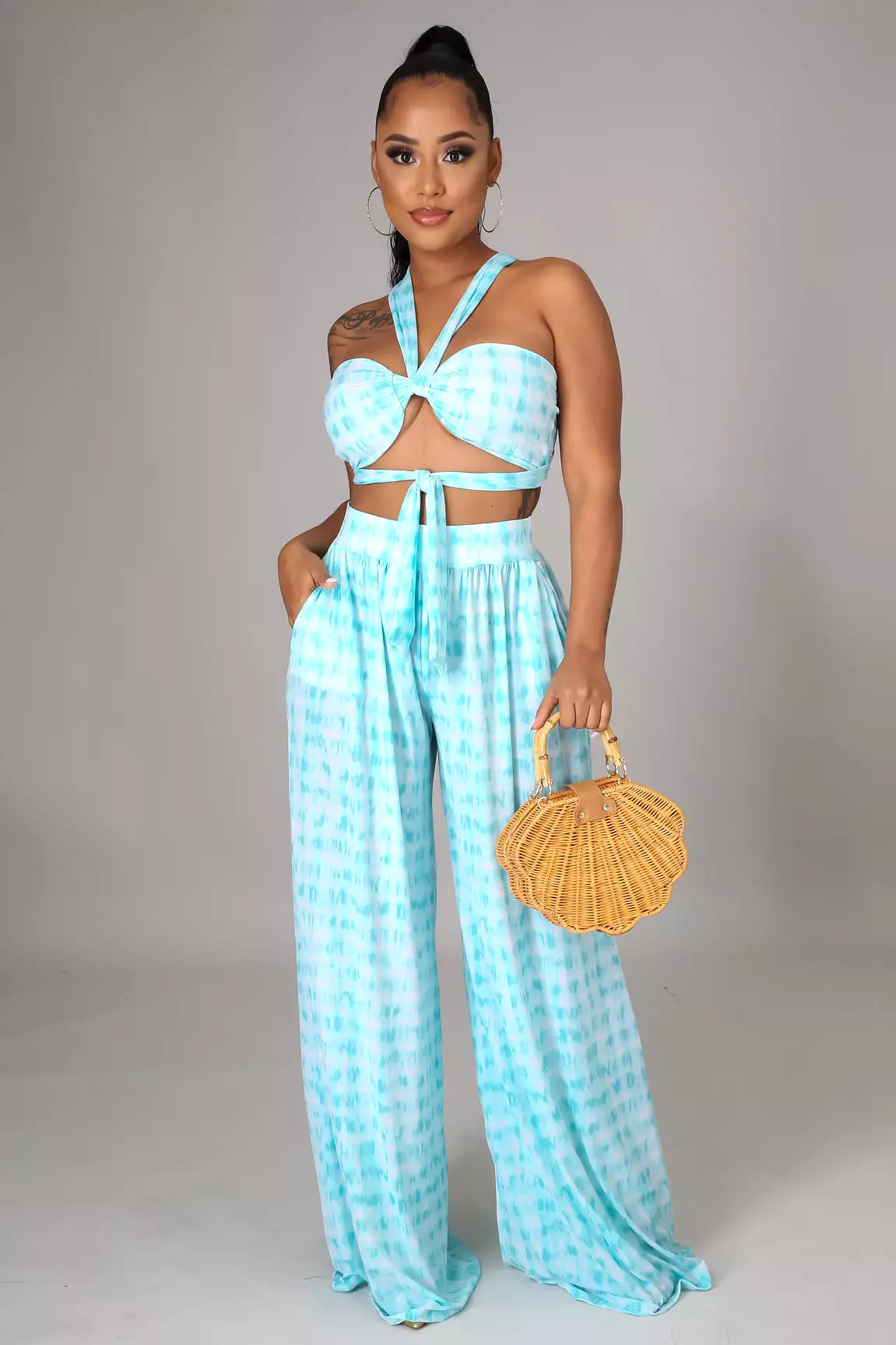 Sweet Kauna Palazzo Pants Set