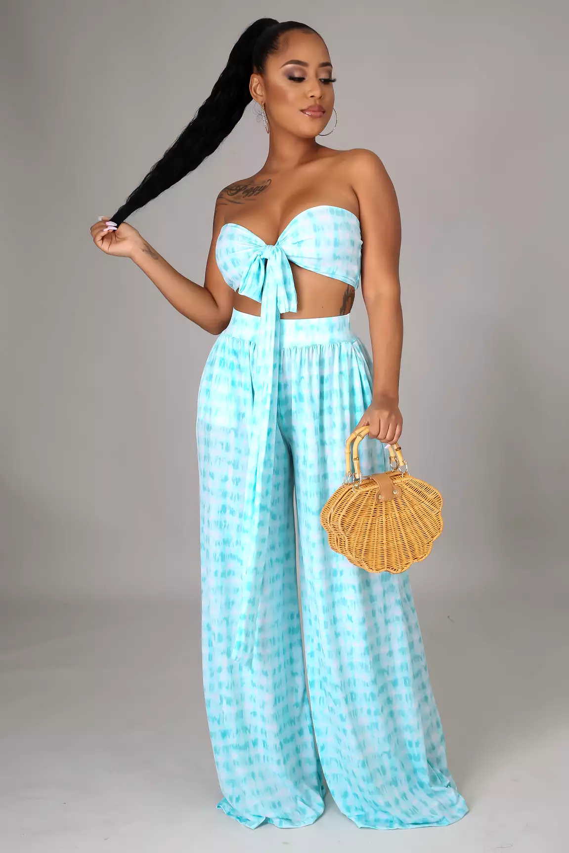 Sweet Kauna Palazzo Pants Set