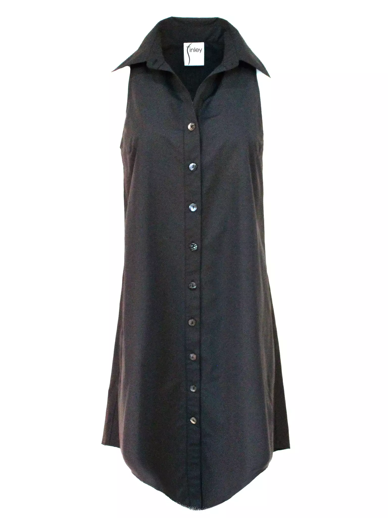 Swing Dress Black 100% Cotton