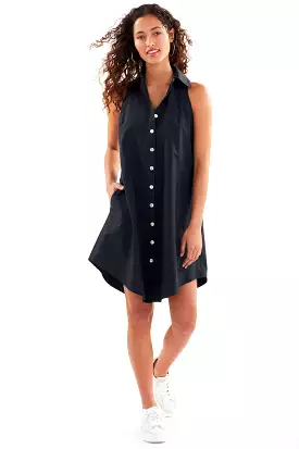 Swing Dress Black 100% Cotton