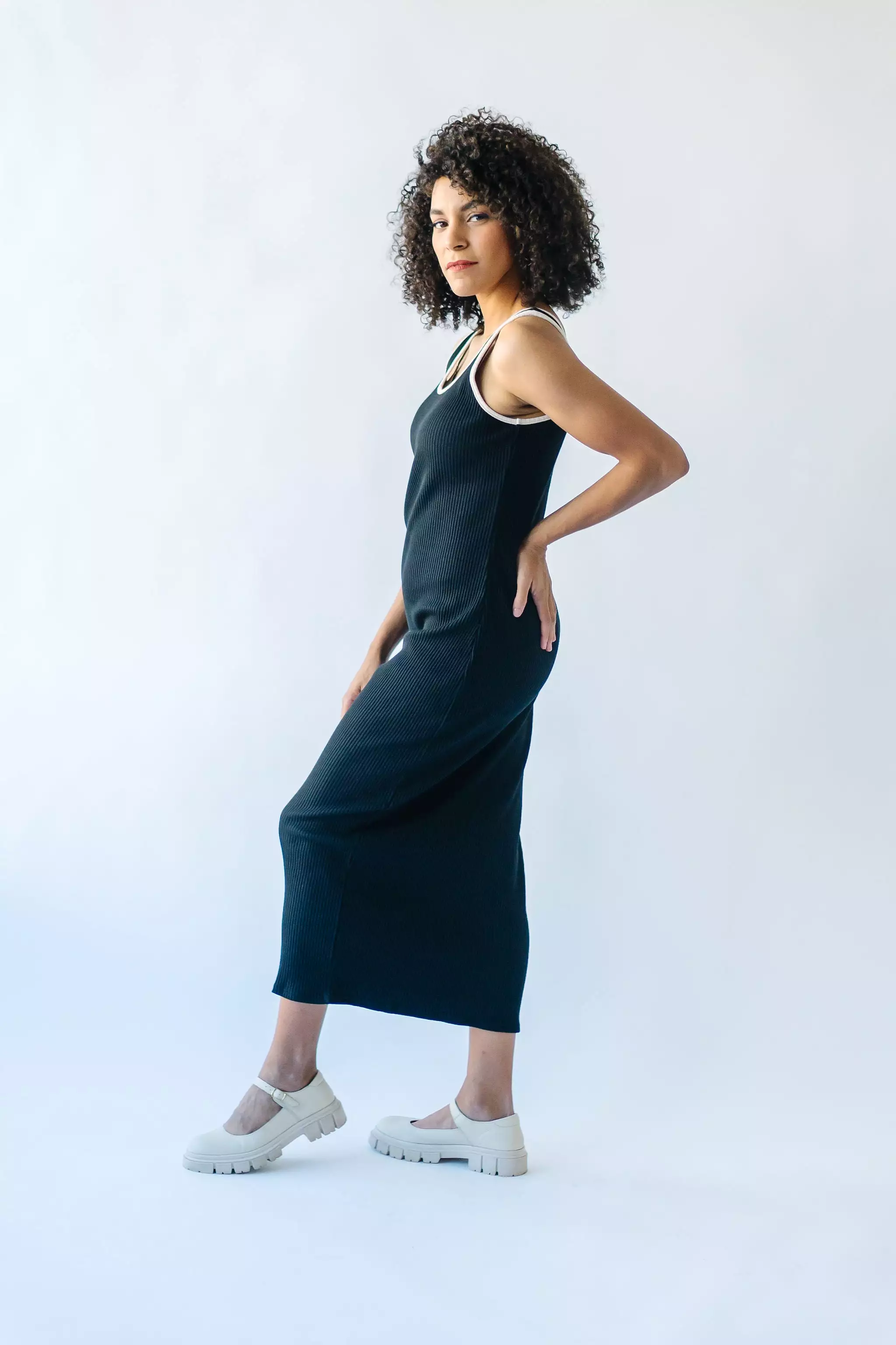 The Alameda Tank Maxi Dress in Black