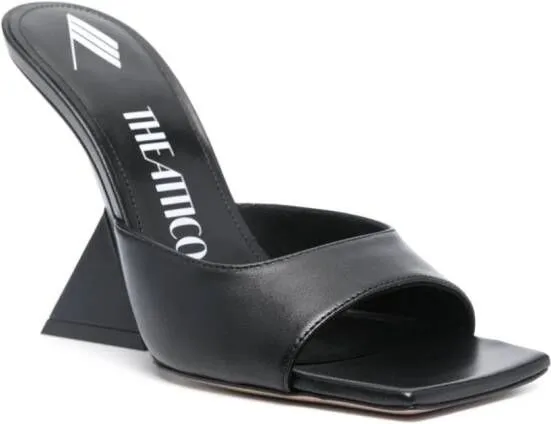 The Attico Cheope 105mm leather mules Black