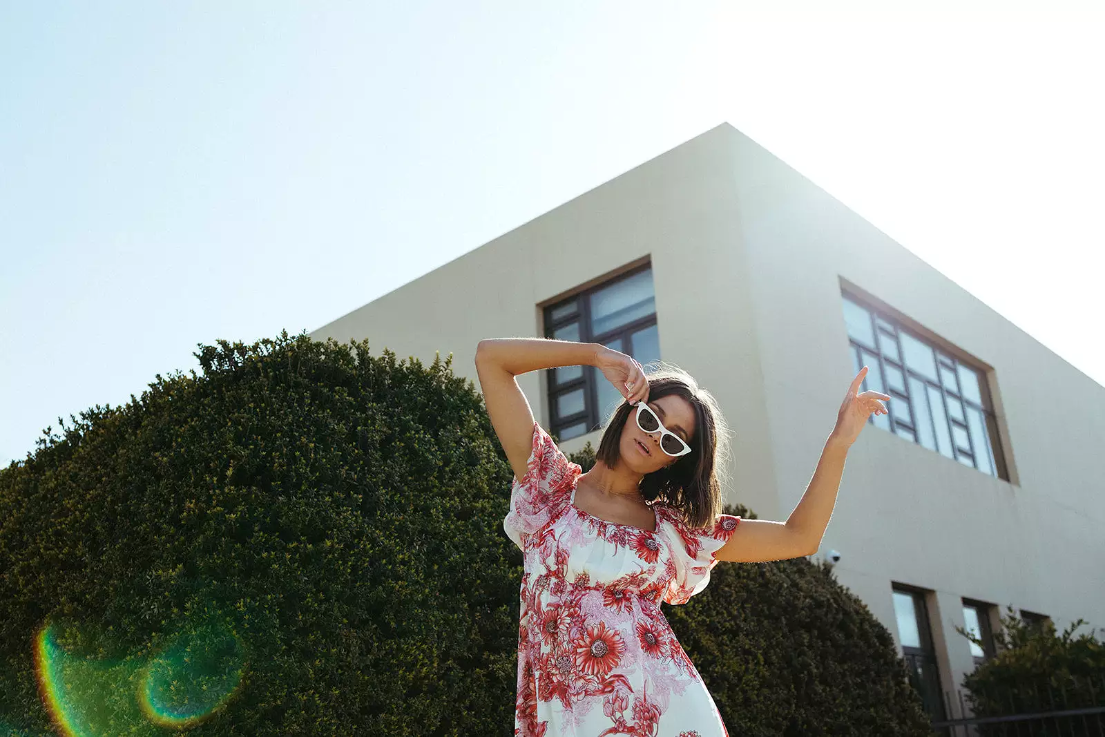 The Foreman Puff Sleeve Maxi Dress in Red Floral