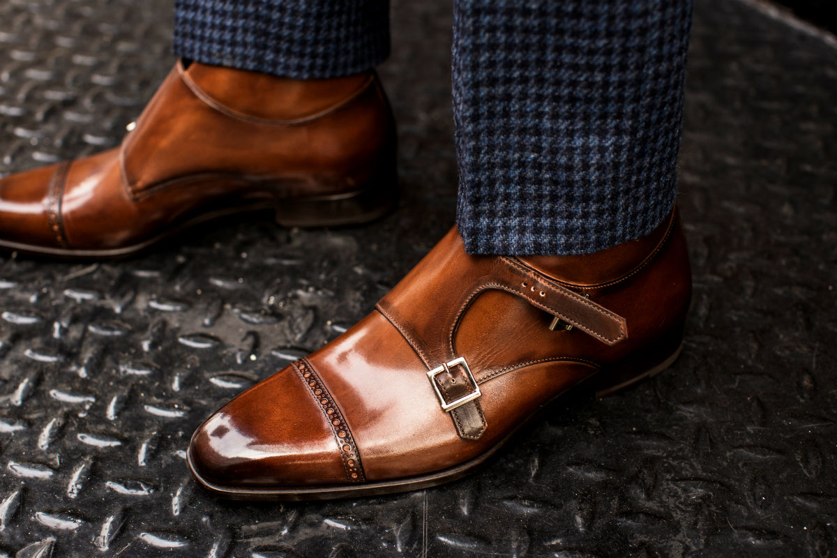 The Heston Double Monk Strap Boot - Brown