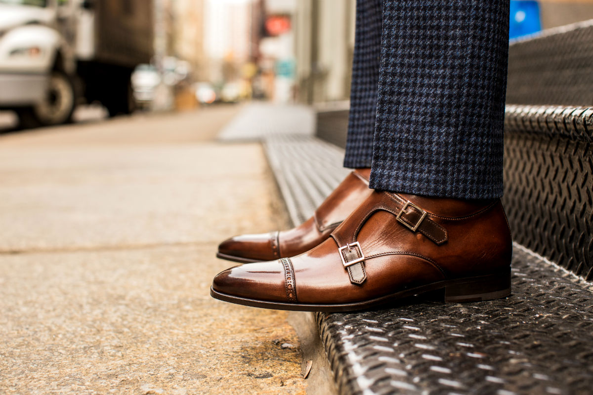 The Heston Double Monk Strap Boot - Brown