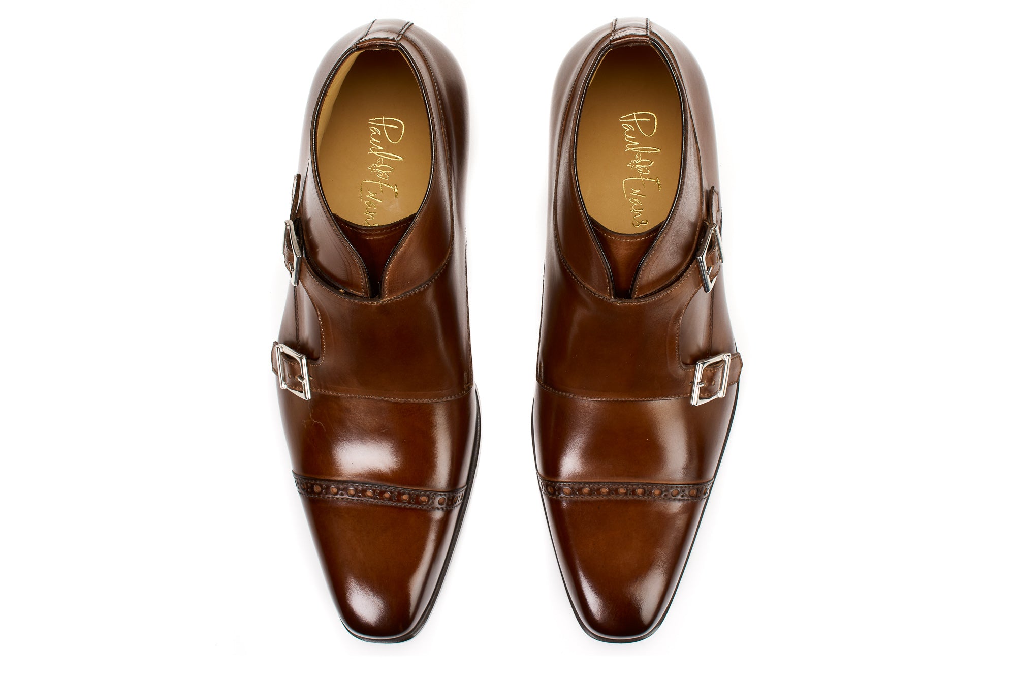 The Heston Double Monk Strap Boot - Marrone