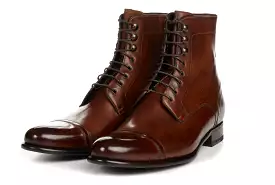 The Jackman Cap-Toe Boot - Brown