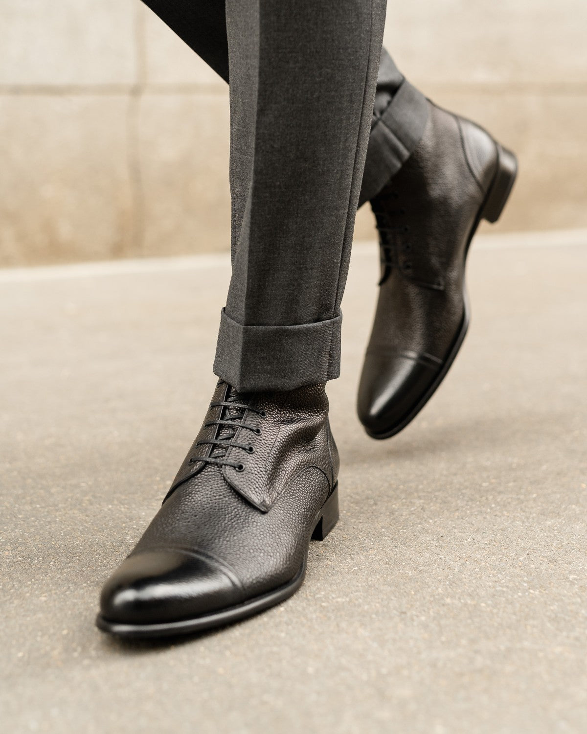 The Jackman Cap-Toe Boot - Nero