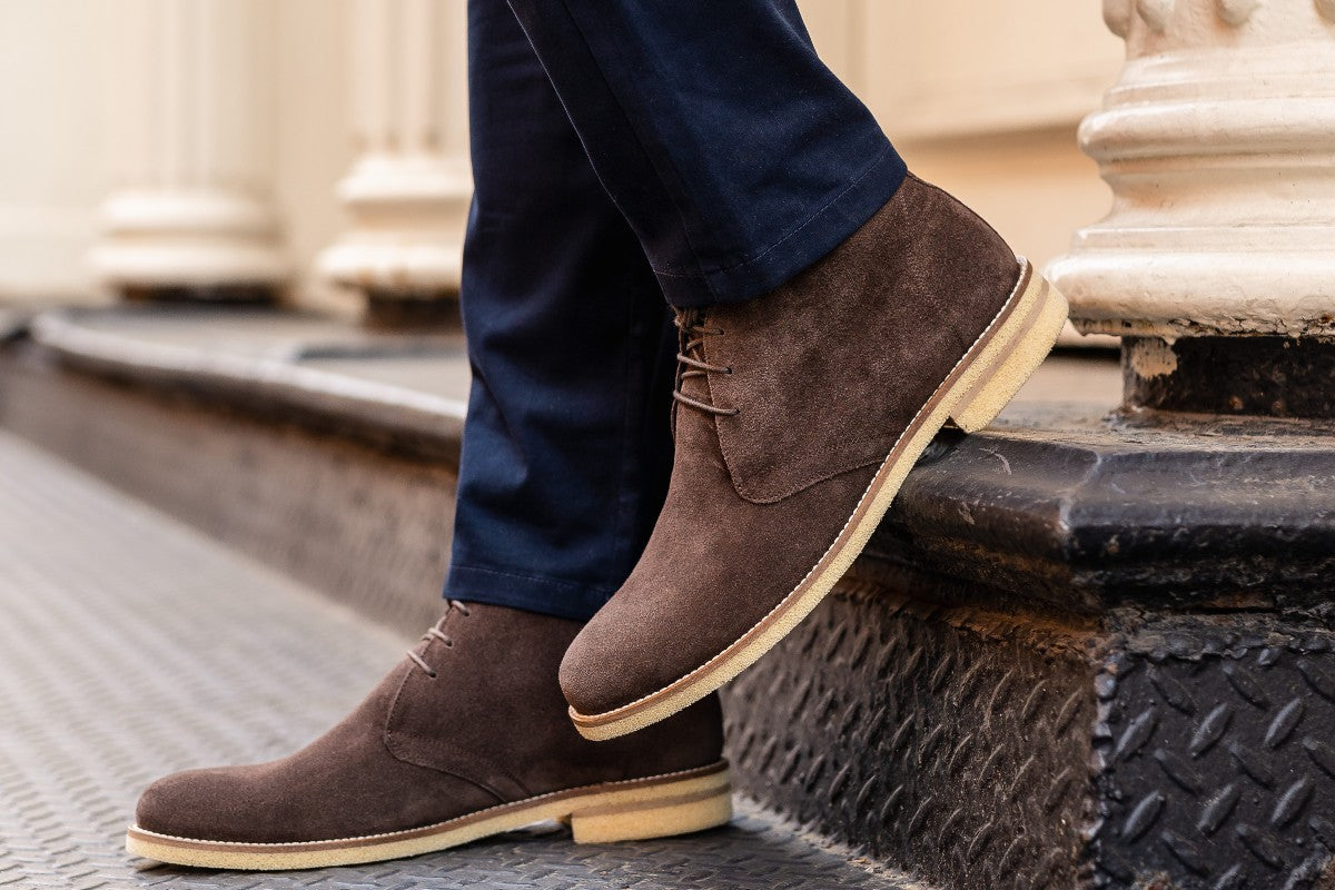 The Lawrence Chukka Boot - Dark Brown Suede