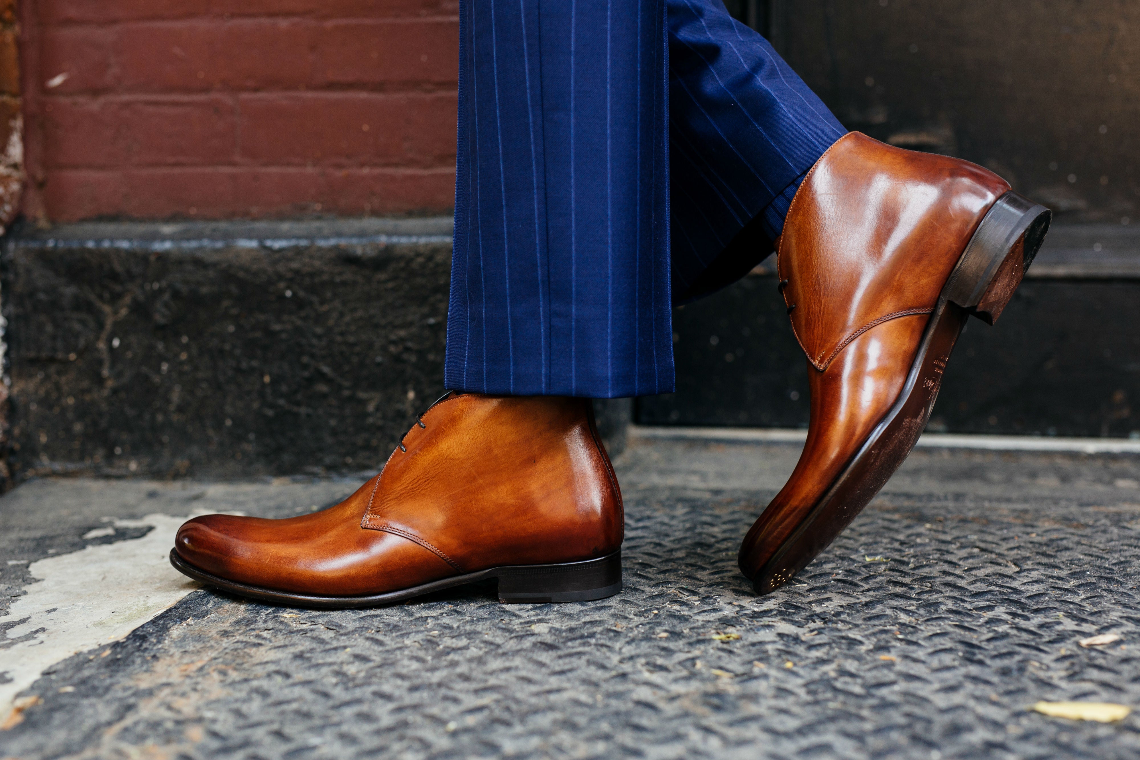 The Newman Chukka Boot - Havana Brown