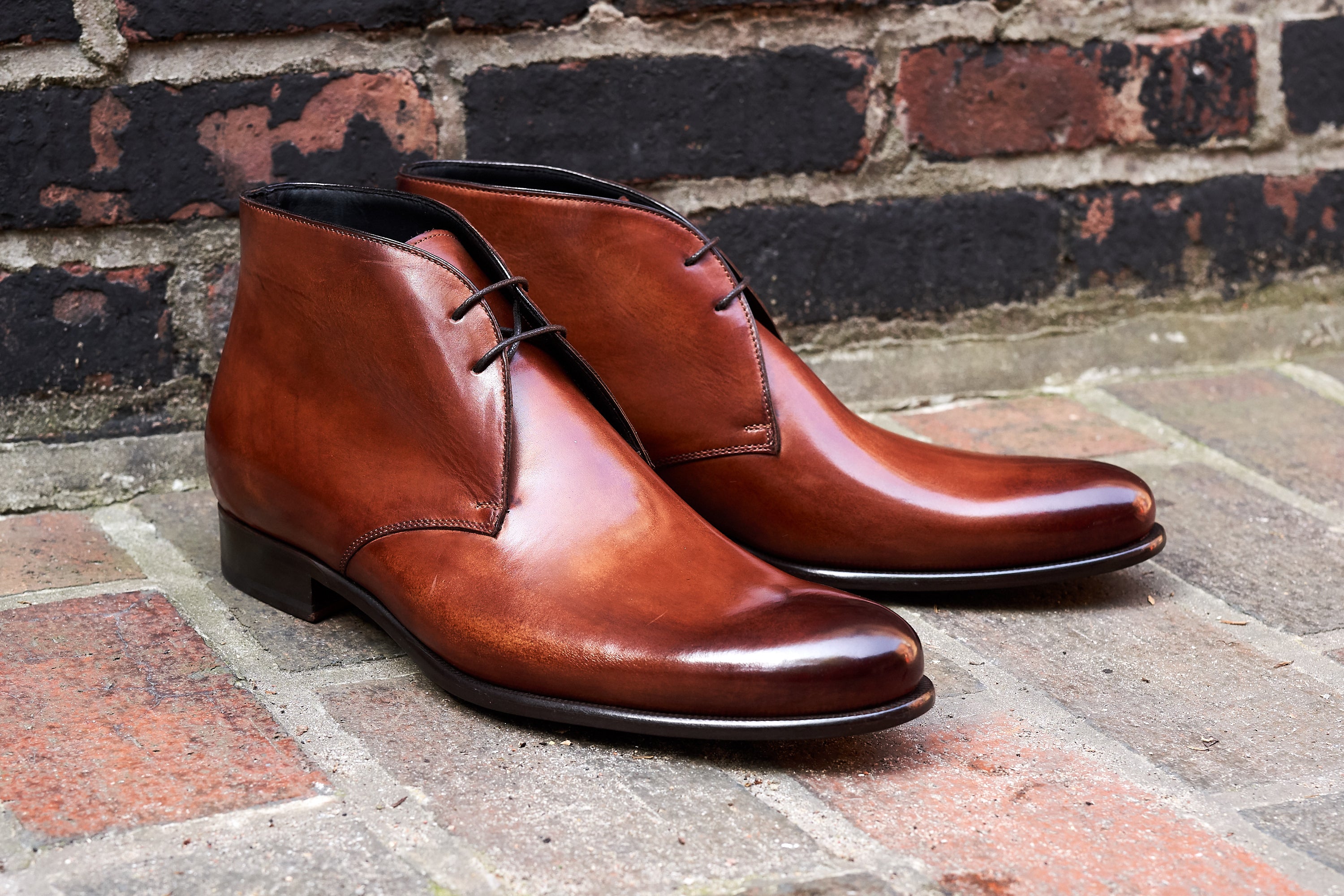 The Newman Chukka Boot - Havana Brown