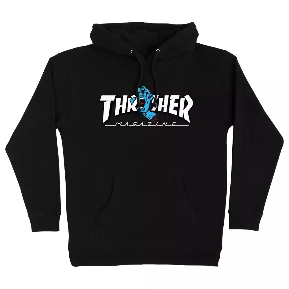 Thrasher x Santa Cruz Screaming Hand Hoodie Black