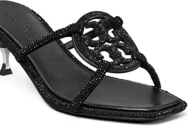 Tory Burch Miller 55mm crystal-embellished mules Black