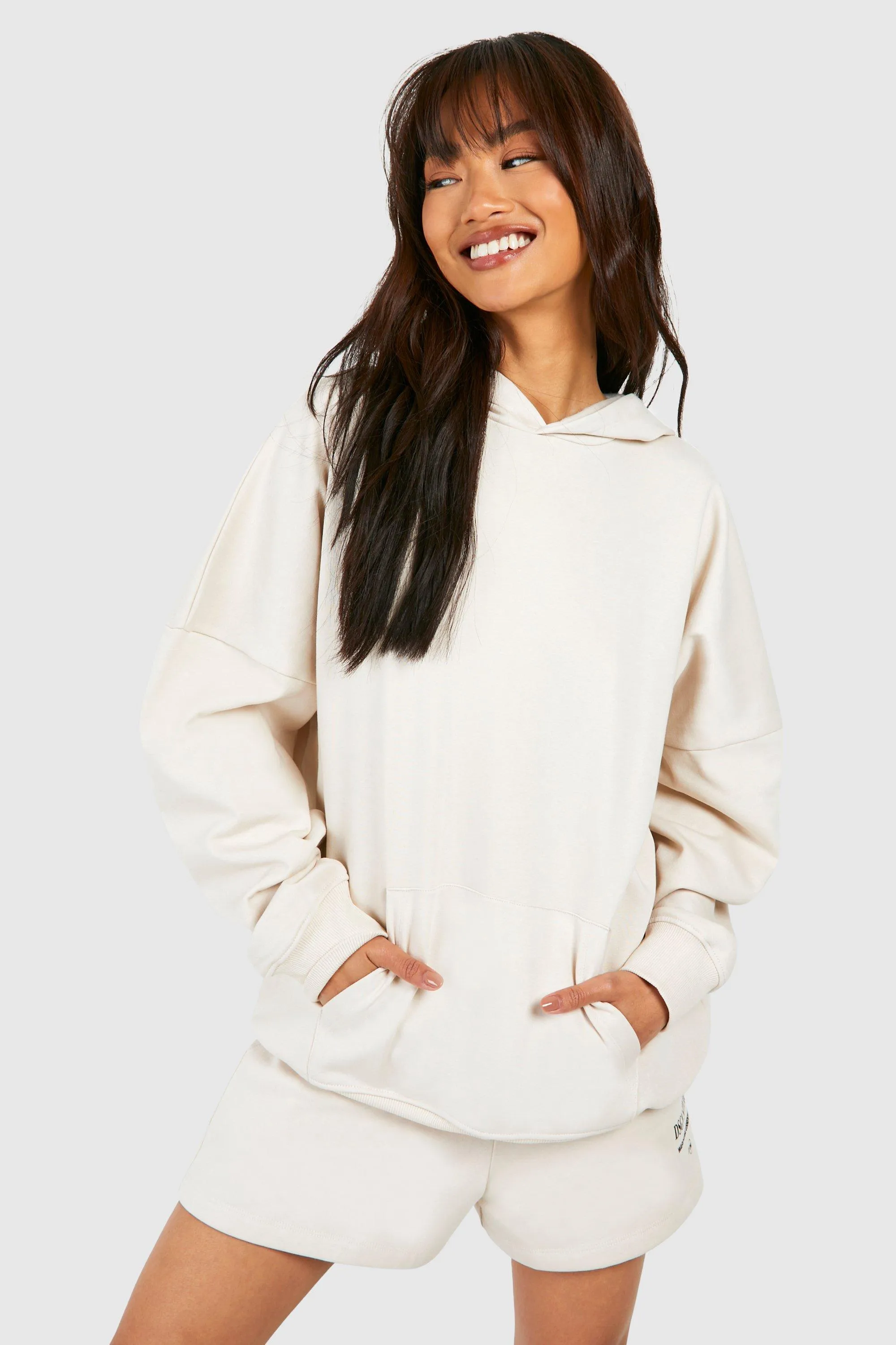 Tracksuits | Dsgn Studio Wardrobe Essentials Hooded Short Tracksuit | boohoo