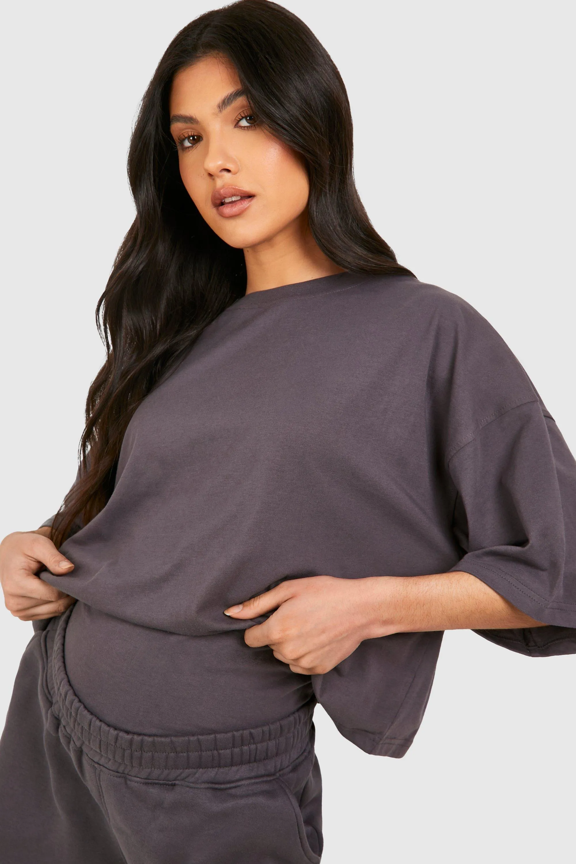 Tracksuits | Maternity Boxy T-shirt And Short Tracksuit | boohoo