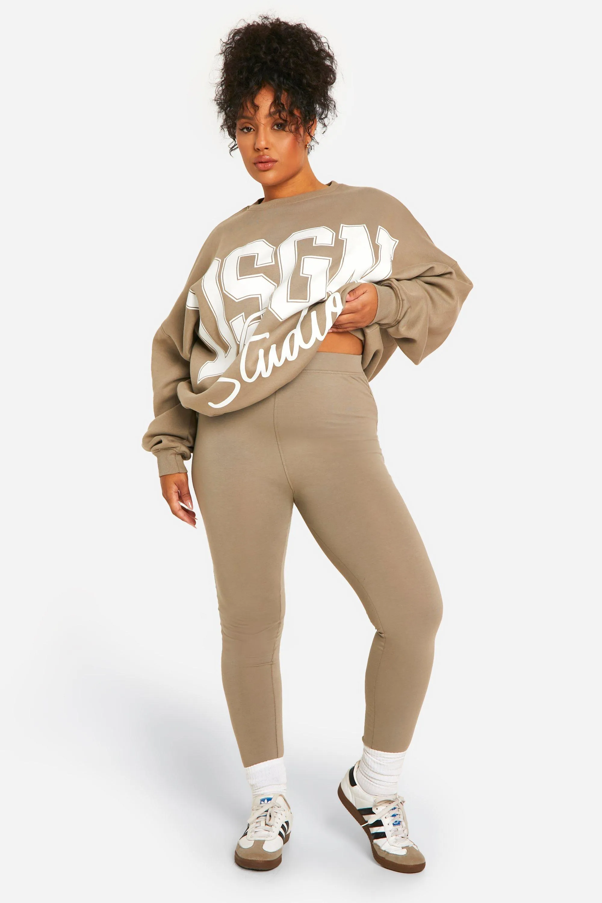 Tracksuits | Plus Dsgn Oversized Sweatshirt And Legging Tracksuit | boohoo