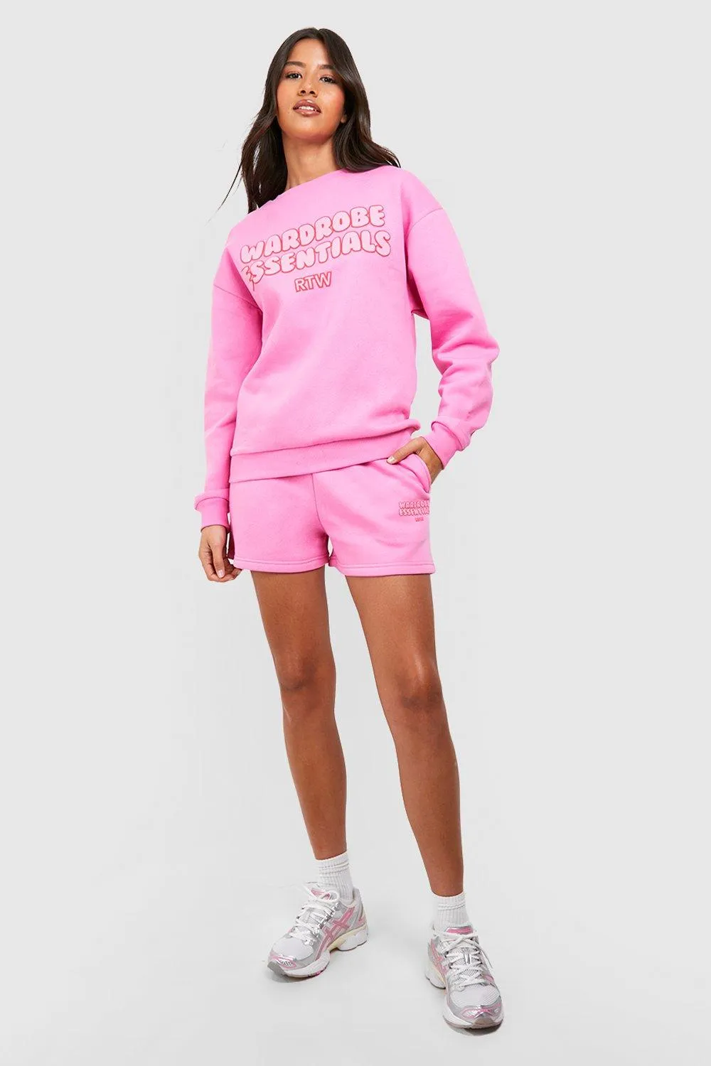 Tracksuits | Tall Wardrobe Essential Sweat Short Tracksuit | boohoo